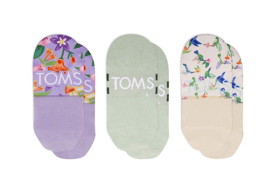 Toms Ultimate No Show Socks Hummingbird 3 Pack Socken Damen Mehrfarbig Schweiz | Bestellen Schweiz062-869