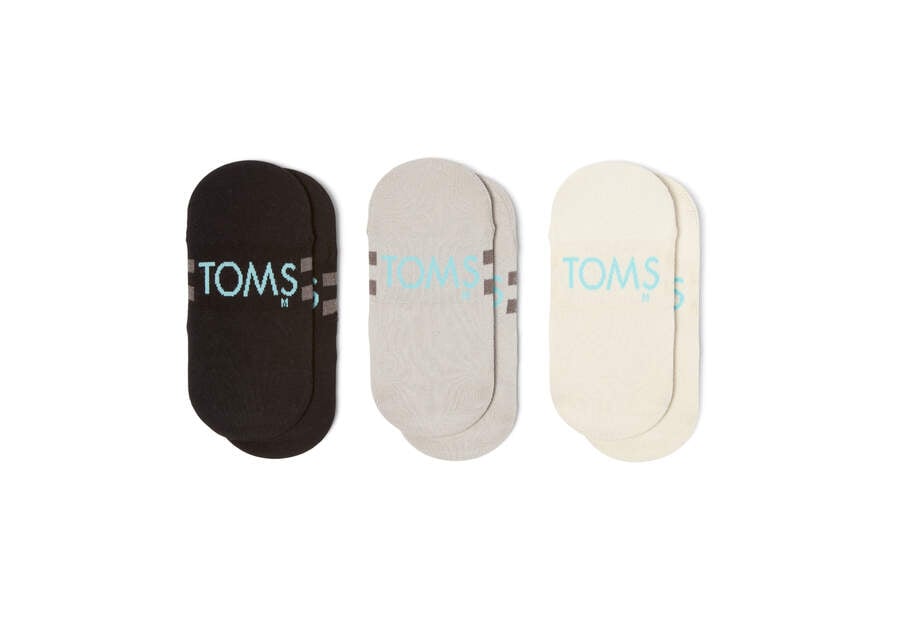 Toms Ultimate No Show Socks Mixed Grey 3 Pack Socken Damen Grau Schweiz | Bestellen Schweiz728-655