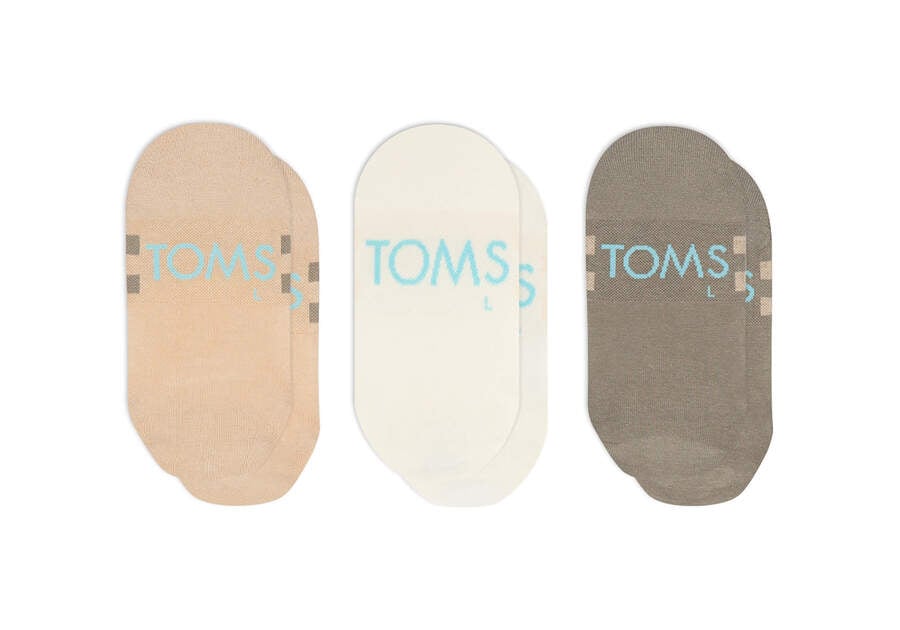 Toms Ultimate No Show Socks Mixed Neutrale 3 Pack Socken Damen Mehrfarbig Schweiz | Bestellen Schweiz934-116