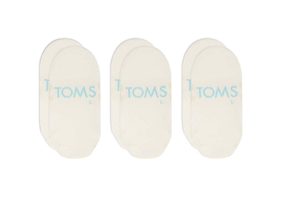 Toms Ultimate No Show Socks Off-White 3 Pack Socken Herren Beige Schweiz | Bestellen Schweiz903-171