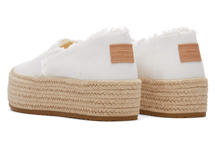 Toms Valencia Plattform Espadrilles Espadrilles Damen Weiß Schweiz | Bestellen Schweiz295-366