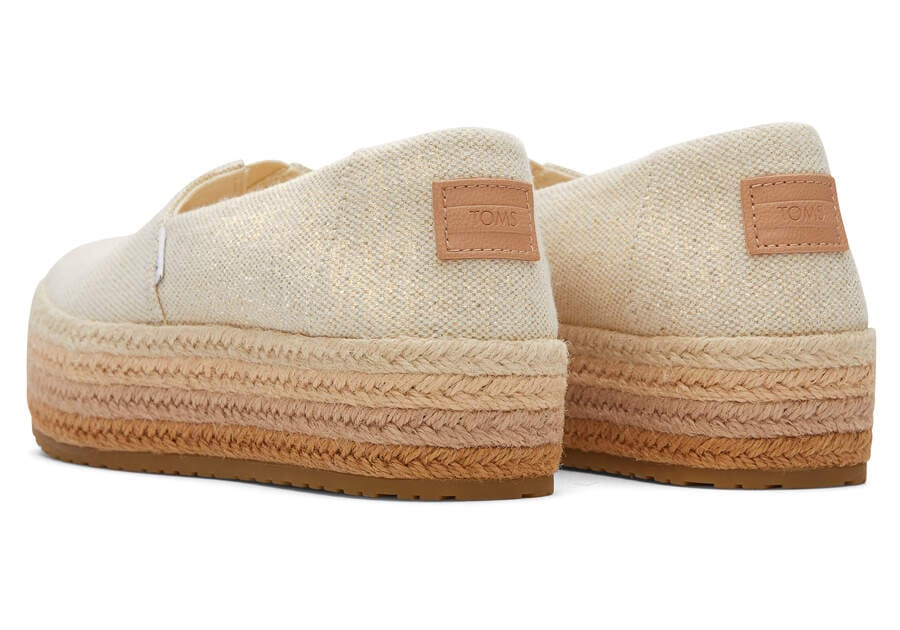 Toms Valencia Plattform Espadrilles Espadrilles Damen Braun Metal Schweiz | Bestellen Schweiz456-112