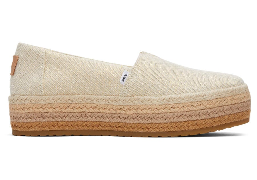 Toms Valencia Plattform Espadrilles Espadrilles Damen Braun Metal Schweiz | Bestellen Schweiz456-112