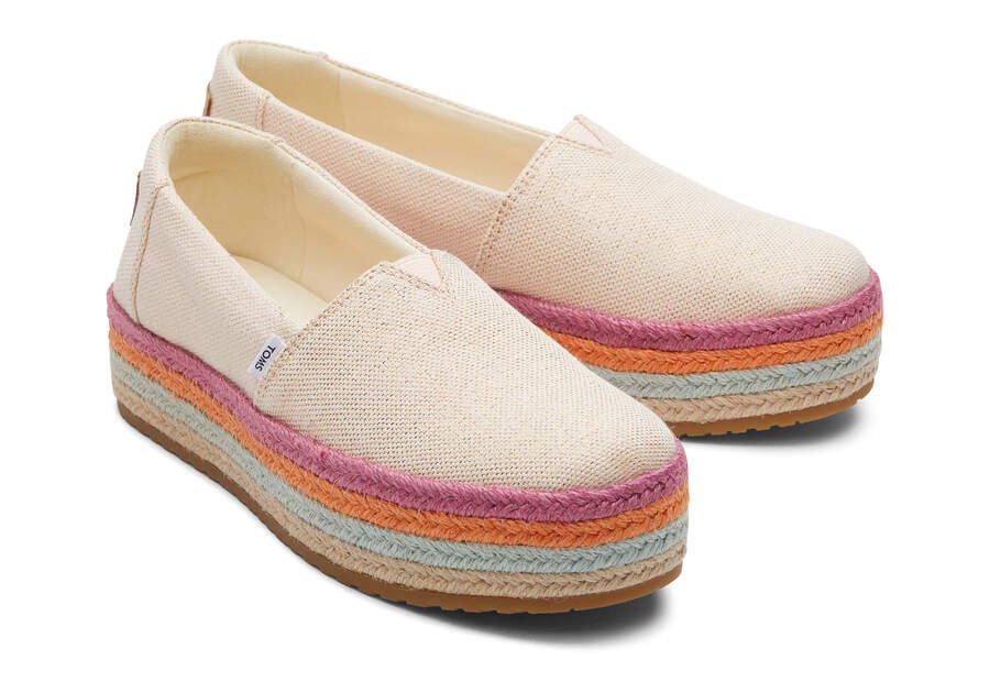 Toms Valencia Plattform Espadrilles Espadrilles Damen Koralle Metal Schweiz | Bestellen Schweiz582-337