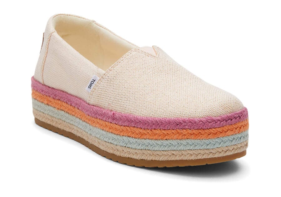 Toms Valencia Plattform Espadrilles Espadrilles Damen Koralle Metal Schweiz | Bestellen Schweiz582-337