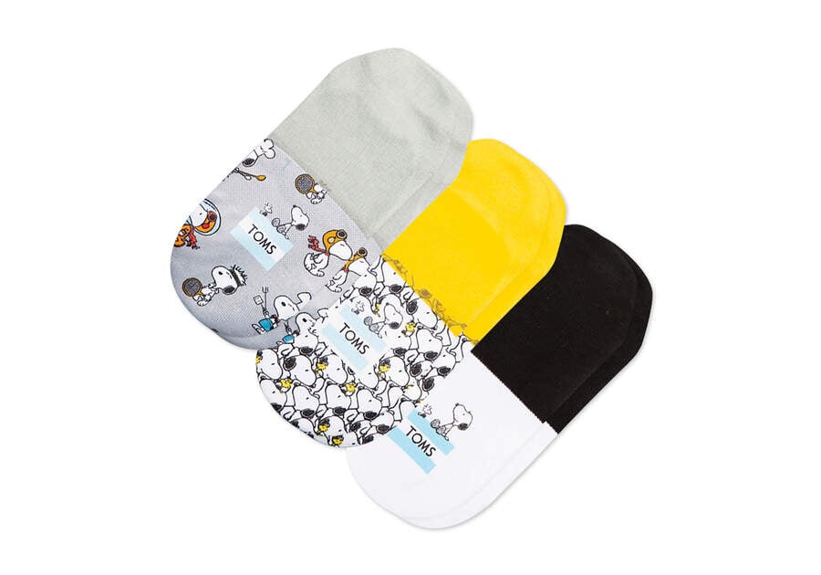 Toms X Peanuts® Ultimate No Show 3 Pack Socken Herren Mehrfarbig Schweiz | Bestellen Schweiz217-138