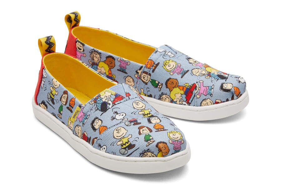 Toms X Peanuts® Youth Alpargata Alpargatas Kinder Blau Schweiz | Bestellen Schweiz415-715