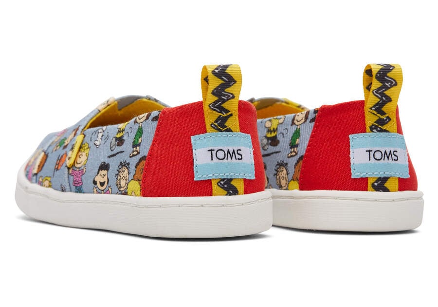 Toms X Peanuts® Youth Alpargata Alpargatas Kinder Blau Schweiz | Bestellen Schweiz415-715