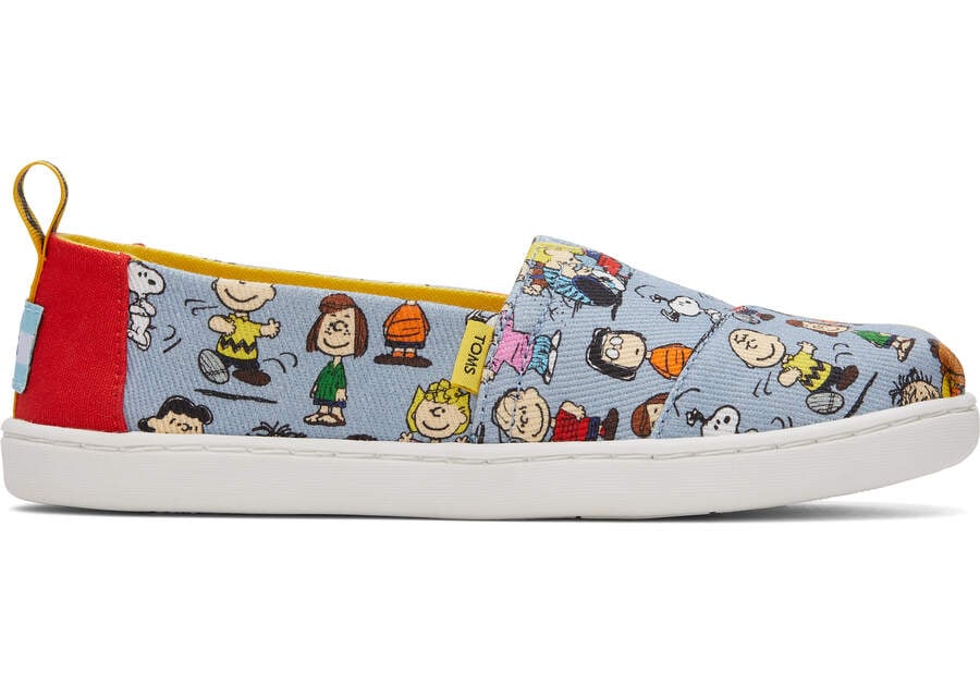 Toms X Peanuts® Youth Alpargata Alpargatas Kinder Blau Schweiz | Bestellen Schweiz415-715