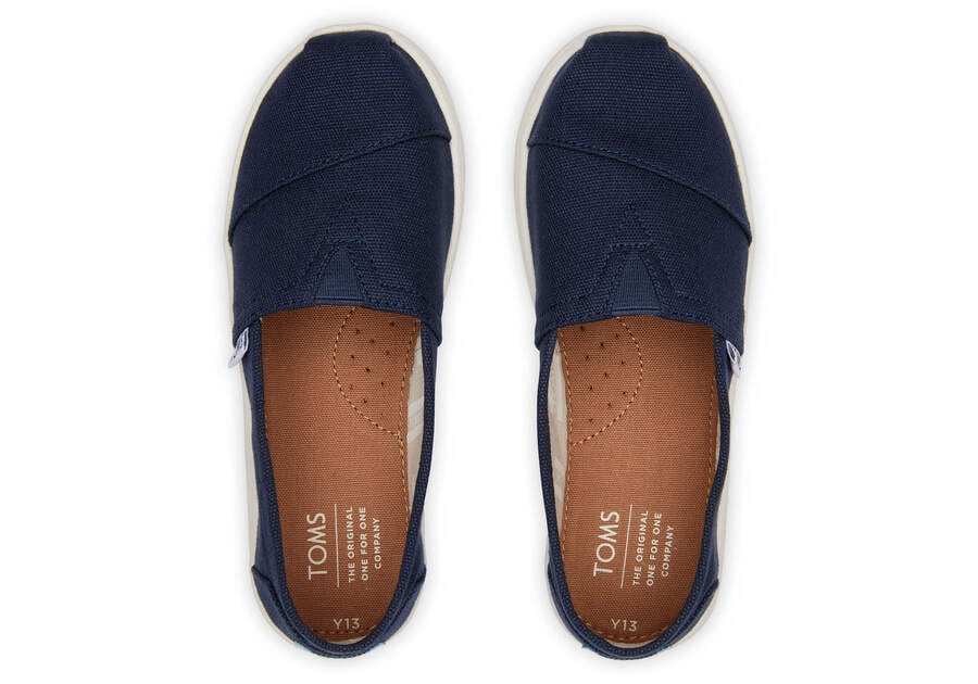 Toms Youth Alpargata Canvas Alpargatas Kinder Navy Schweiz | Bestellen Schweiz294-028