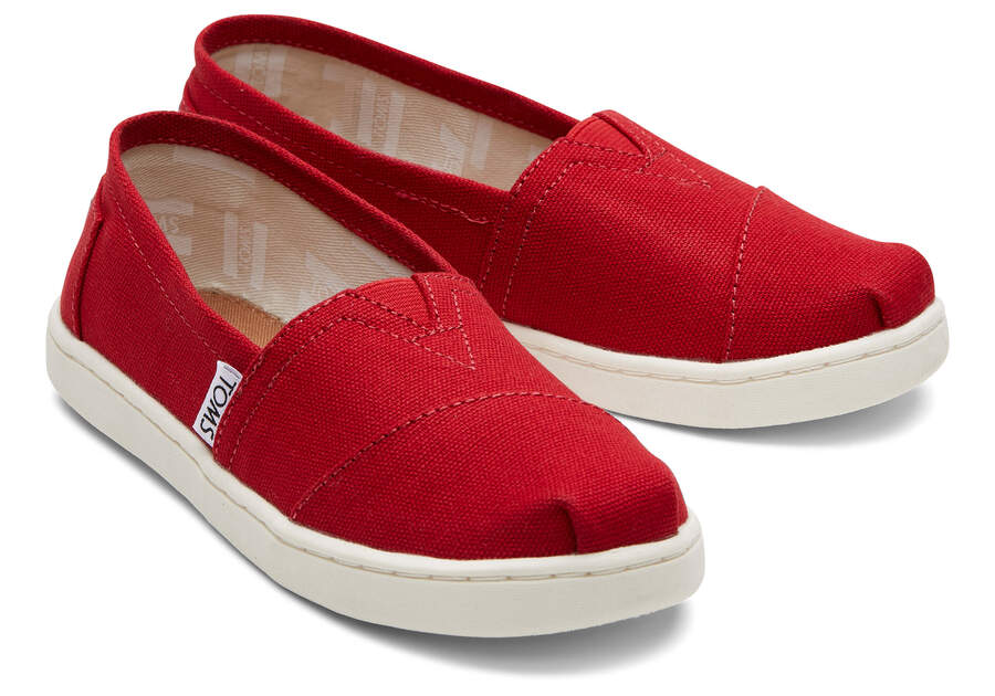 Toms Youth Alpargata Canvas Alpargatas Kinder Rot Schweiz | Bestellen Schweiz891-165