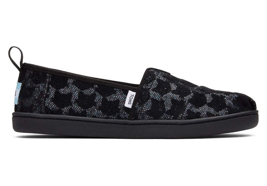 Toms Youth Alpargata Cats Alpargatas Kinder Schwarz Schweiz | Bestellen Schweiz149-159