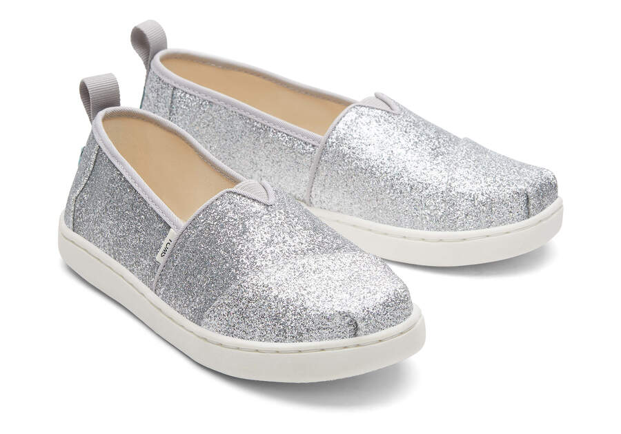 Toms Youth Alpargata Glimmer Alpargatas Kinder Silber Schweiz | Bestellen Schweiz856-829