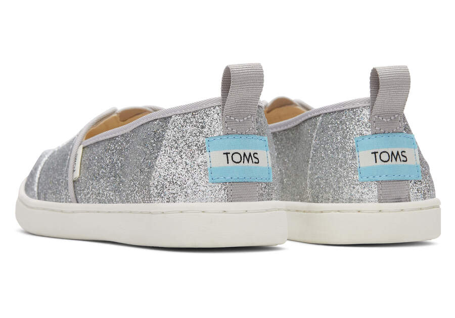 Toms Youth Alpargata Glimmer Alpargatas Kinder Silber Schweiz | Bestellen Schweiz856-829