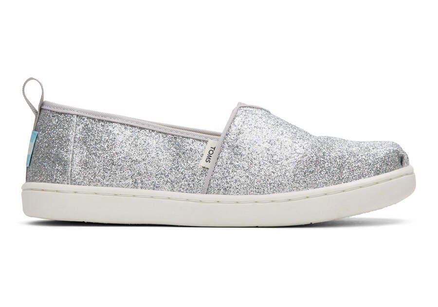 Toms Youth Alpargata Glimmer Alpargatas Kinder Silber Schweiz | Bestellen Schweiz856-829