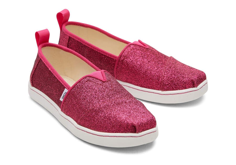 Toms Youth Alpargata Glitter Alpargatas Kinder Dunkelrosa Schweiz | Bestellen Schweiz314-587