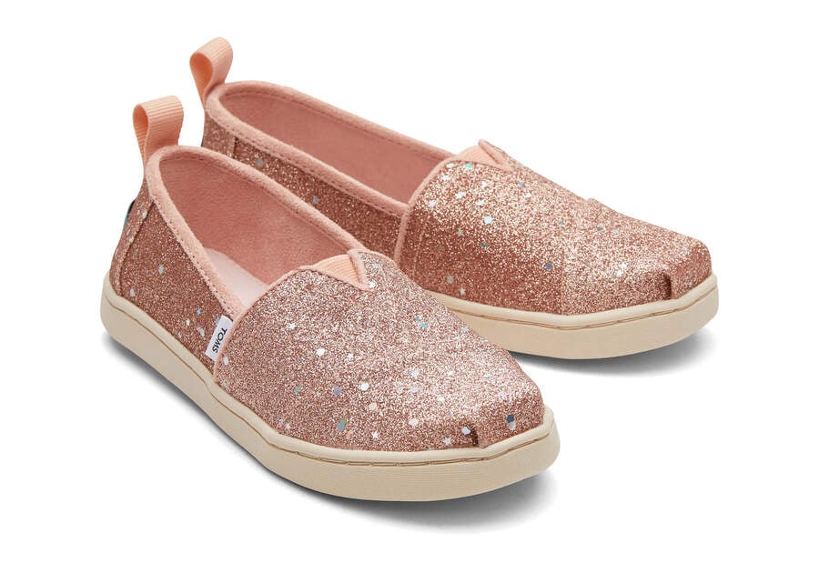 Toms Youth Alpargata Glitter Alpargatas Kinder Rosa Gold Schweiz | Bestellen Schweiz352-414