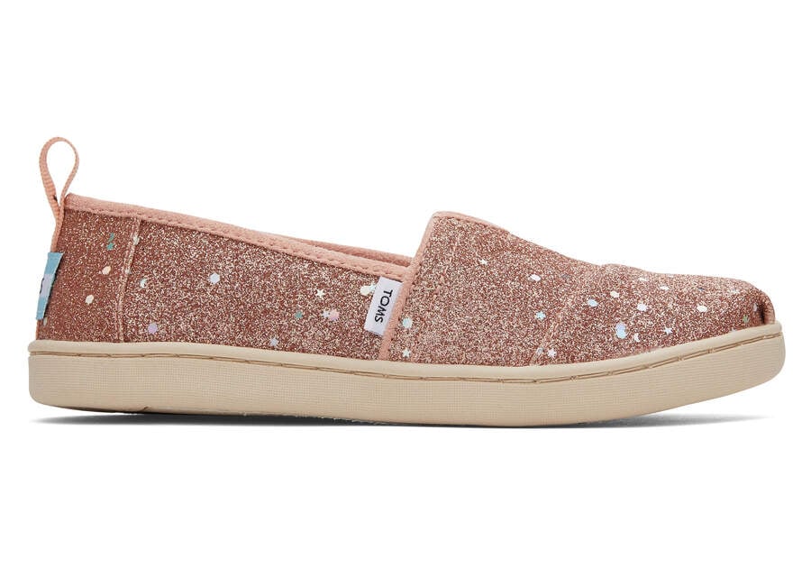 Toms Youth Alpargata Glitter Alpargatas Kinder Rosa Gold Schweiz | Bestellen Schweiz352-414