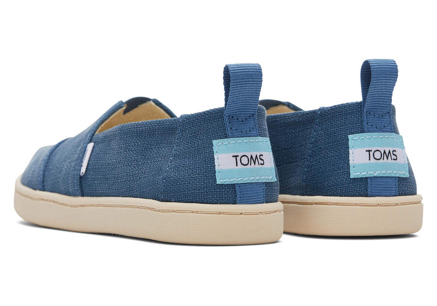 Toms Youth Alpargata Refibra Tencel Textured Woven Alpargatas Kinder Blau Schweiz | Bestellen Schweiz524-359