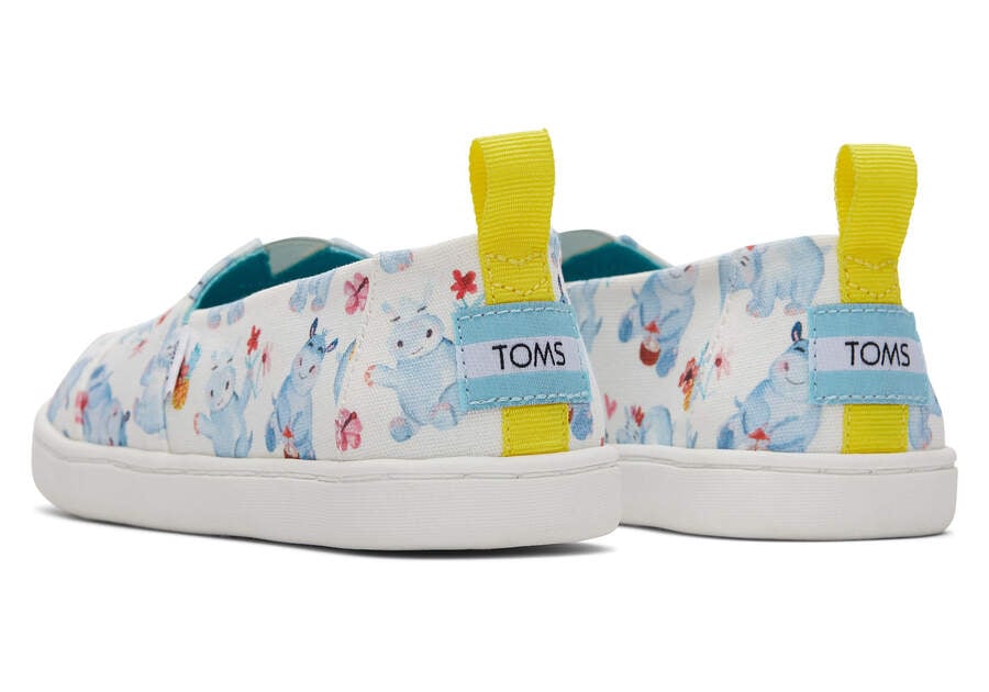 Toms Youth Alpargata Summer Hippos Alpargatas Kinder Weiß Schweiz | Bestellen Schweiz771-607