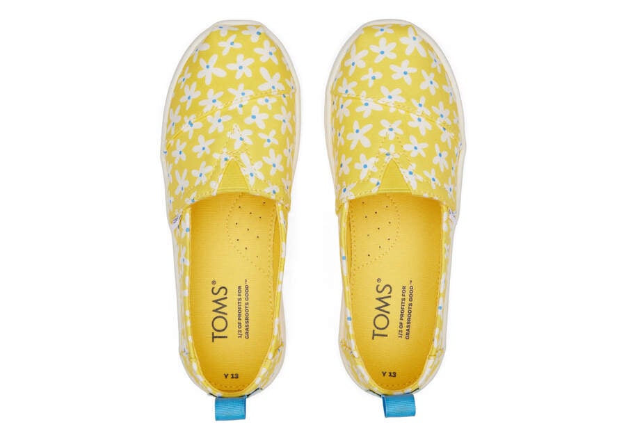 Toms Youth Alpargata Sun Daisies Alpargatas Kinder Gelb Orange Schweiz | Bestellen Schweiz435-324