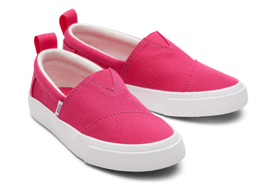 Toms Youth Fenix Slip-On Canvas Sneakers Kinder Dunkelrosa Schweiz | Bestellen Schweiz420-029