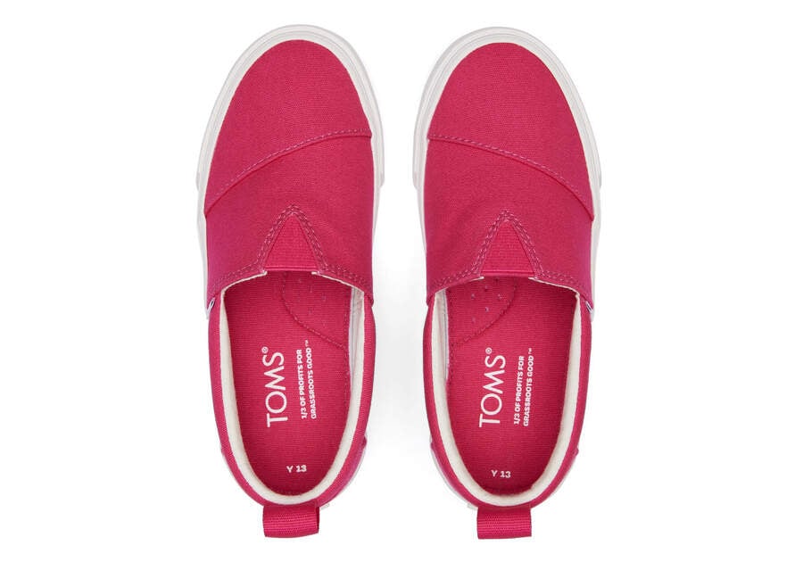 Toms Youth Fenix Slip-On Canvas Sneakers Kinder Dunkelrosa Schweiz | Bestellen Schweiz420-029