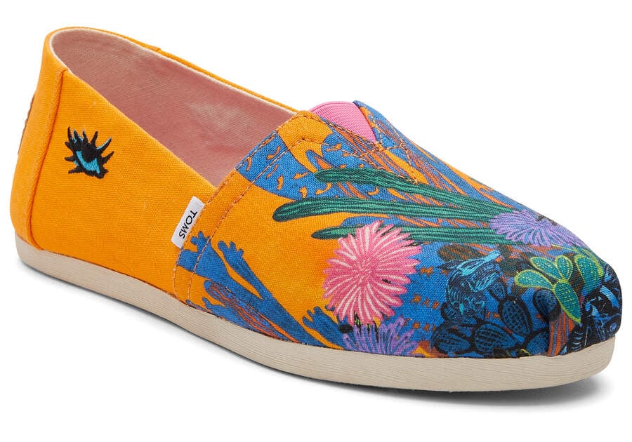 Toms x Stephanie Mercado Alpargatas Damen Orange Schweiz | Bestellen Schweiz460-679