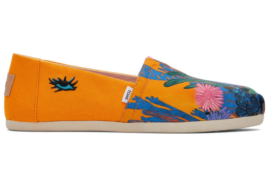 Toms x Stephanie Mercado Alpargatas Damen Orange Schweiz | Bestellen Schweiz460-679