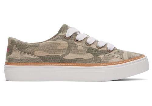 Toms Alex Sneaker Sneakers Damen Grün Camouflage Schweiz | Bestellen Schweiz218-008