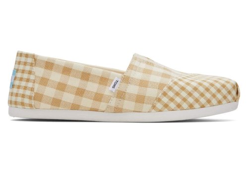 Toms Alpargata Gingham Alpargatas Damen Braun Schweiz | Bestellen Schweiz540-728