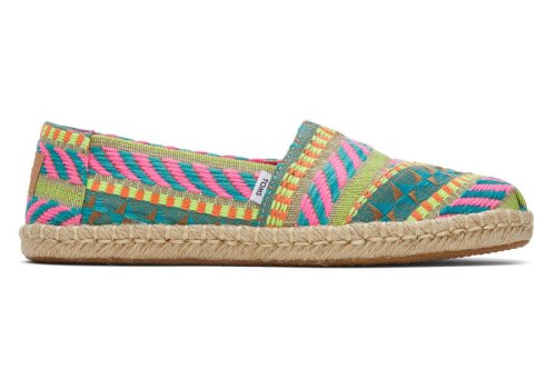 Toms Alpargata Global Jaquard Rope Espadrilles Espadrilles Damen Rosa Schweiz | Bestellen Schweiz405-697