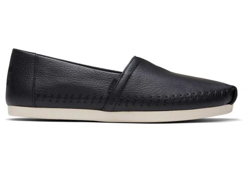 Toms Alpargata Leder Alpargatas Damen Schwarz Schweiz | Bestellen Schweiz751-196