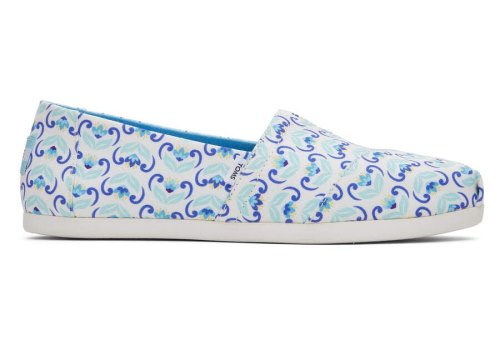 Toms Alpargata Mediterranean Flowers Alpargatas Damen Blau Navy Schweiz | Bestellen Schweiz280-456