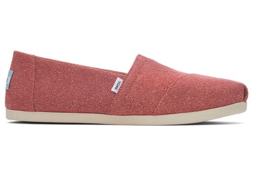 Toms Alpargata Metallic Linen Alpargatas Damen Rot Metal Schweiz | Bestellen Schweiz150-079