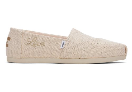 Toms Alpargata Metallic Linen Alpargatas Damen Rosa Metal Schweiz | Bestellen Schweiz650-657