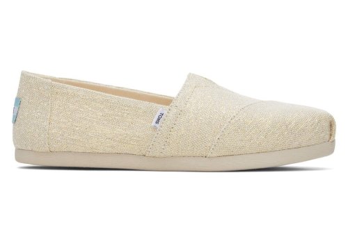 Toms Alpargata Metallic Linen Alpargatas Damen Weiß Metal Schweiz | Bestellen Schweiz778-633