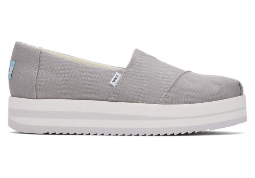 Toms Alpargata Midform Espadrilles Plateauschuhe Damen Grau Schweiz | Bestellen Schweiz743-783