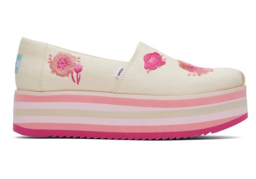 Toms Alpargata Plattform Espadrilles Plateauschuhe Damen Rosa Schweiz | Bestellen Schweiz110-558