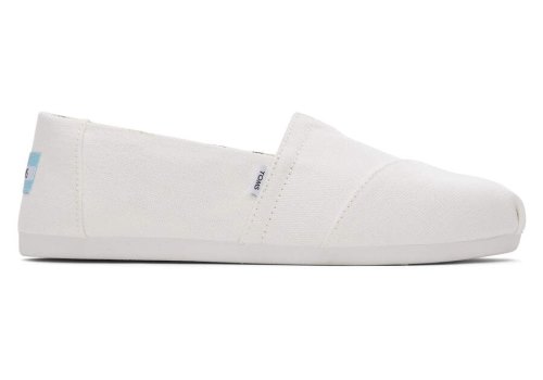 Toms Alpargata Recycled Baumwoll Canvas Alpargatas Damen Weiß Schweiz | Bestellen Schweiz274-236