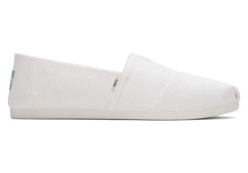 Toms Alpargata Recycled Baumwoll Canvas Alpargatas Herren Weiß Schweiz | Bestellen Schweiz358-726