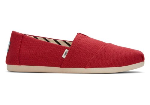 Toms Alpargata Recycled Baumwoll Canvas Alpargatas Damen Rot Schweiz | Bestellen Schweiz482-186