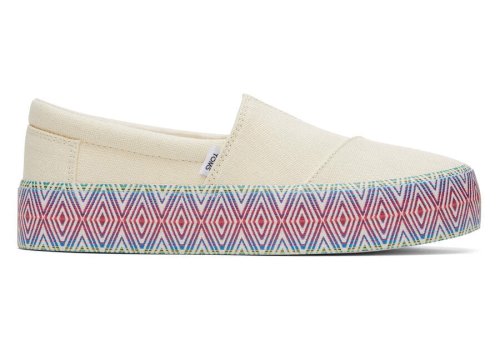 Toms Fenix Plattform Slip On Damen Weiß Schweiz | Bestellen Schweiz533-803