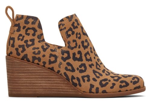 Toms Kallie Wedge Bootie Stiefeletten Damen Leopard Schweiz | Bestellen Schweiz556-398