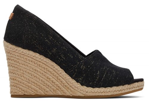 Toms Michelle Wedge Heel Hohe Schuhe Damen Schwarz Metal Beige Schweiz | Bestellen Schweiz005-611