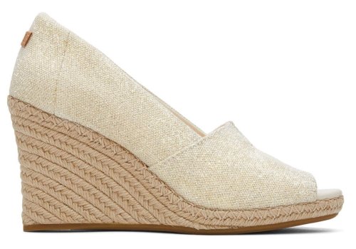 Toms Michelle Wedge Heel Hohe Schuhe Damen Beige Metal Schweiz | Bestellen Schweiz493-865