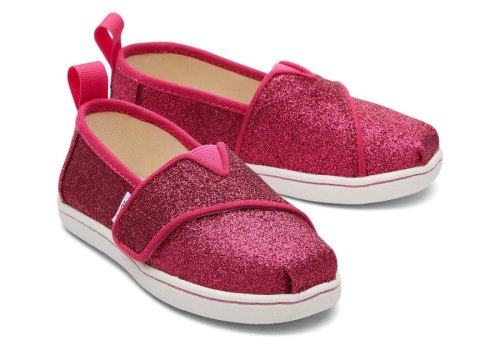 Toms Tiny Alpargata Glitter Alpargatas Kinder Dunkelrosa Schweiz | Bestellen Schweiz128-187