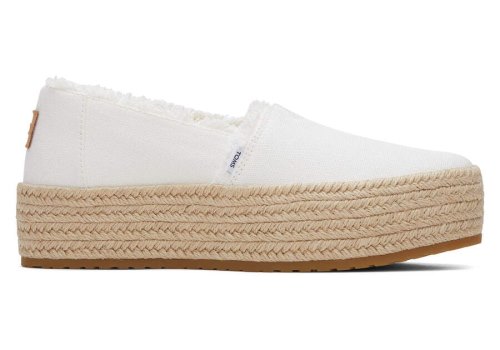 Toms Valencia Plattform Espadrilles Espadrilles Damen Weiß Schweiz | Bestellen Schweiz295-366