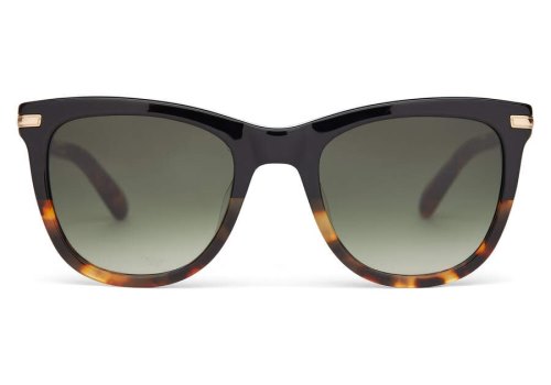 Toms Victoria Sonnenbrille Damen Schwarz Gold Tiefesolivgrün Schweiz | Bestellen Schweiz762-649