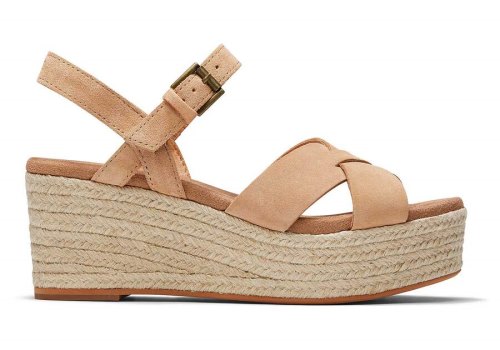 Toms Willow Plattform Sandal Sandalen Damen Braun Schweiz | Bestellen Schweiz557-499